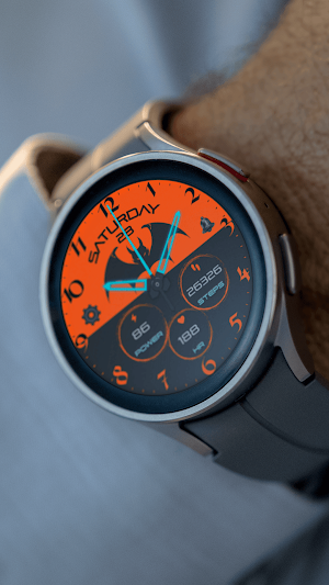 Pars Bat Analog Watch Face Screenshot 3
