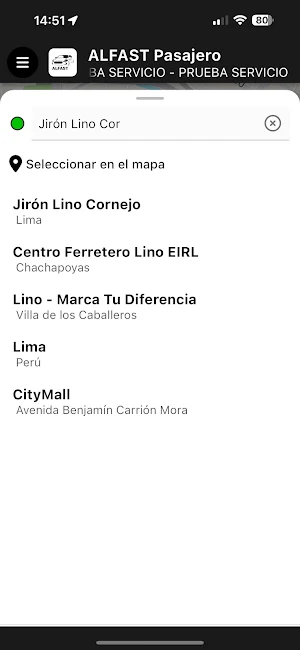 ALFAST Pasajero Screenshot 1