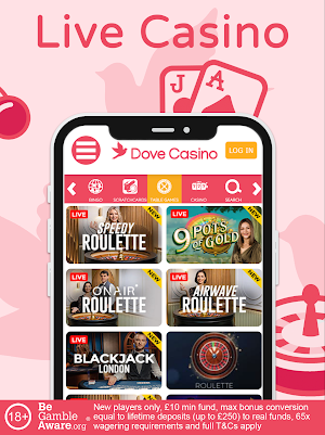 Dove - Real Online Casino Screenshot 2