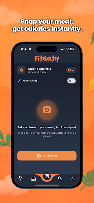 Fiteaty: AI Calorie Tracker Screenshot 1