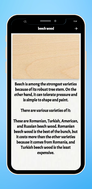 types of wood Screenshot 3