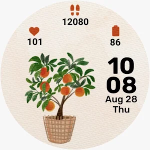 Plantastic watch face-5 Themes Screenshot 2