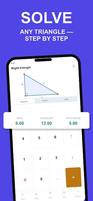 Right Triangle Calculator Screenshot 0