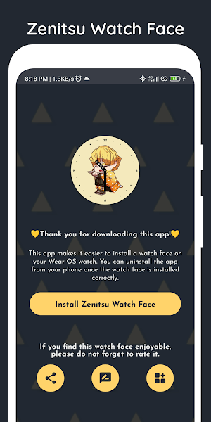 Zenitsu Watch Face Screenshot 0