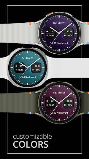 DADAM128: Analog Watch Face Screenshot 2