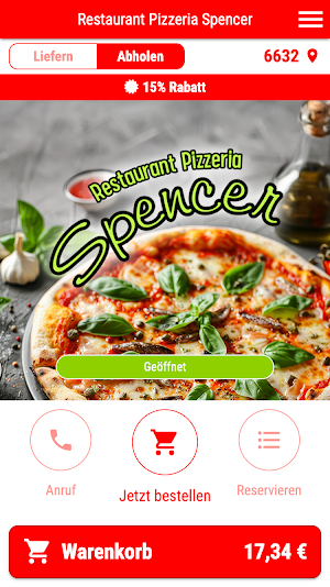 Restaurant Pizzeria Spencer Screenshot 0