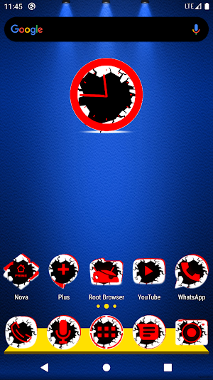 Cracked White Red Icon Pack Screenshot 0
