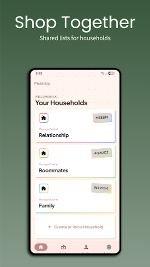 PickItUp: Shared Grocery List Screenshot 0