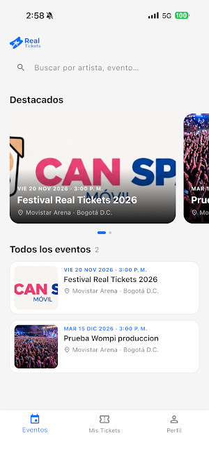 Real Tickets Screenshot 3
