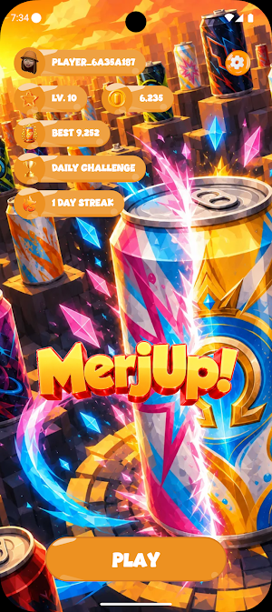 MerjUp: Toss, Merge, Rank Up! Screenshot 0
