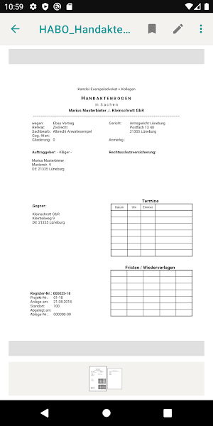 DATEV Anwalt Akte mobil Screenshot 2