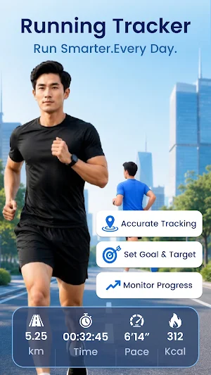 GPS Running & Run Tracker App Screenshot 0