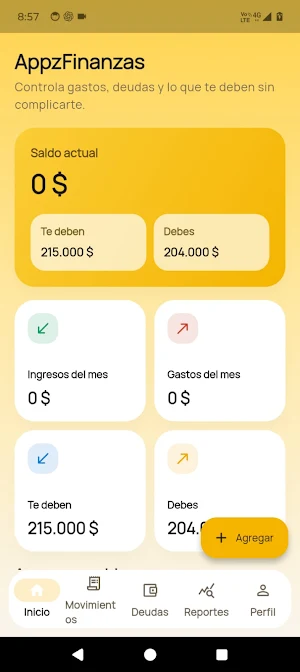 AppzFinanzas: gastos y deudas. Screenshot 0