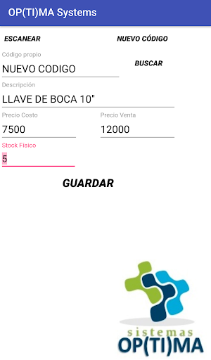 OP(TI)MA Inventarios Screenshot 3