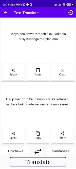 Chichewa Sundanese Translator Screenshot 1