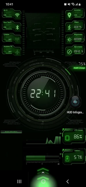 HUD Infographic Live Wallpaper Screenshot 3