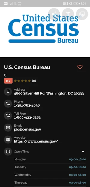 Gov't Departments and Agencies Screenshot 2