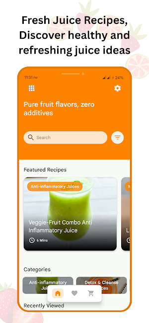 Healthy Fruit Juice Recipes Screenshot 0