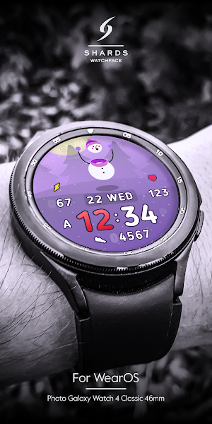 SH008 Watch Face, WearOS watch Screenshot 1