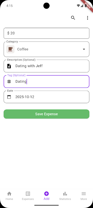 Daily Expense Screenshot 2