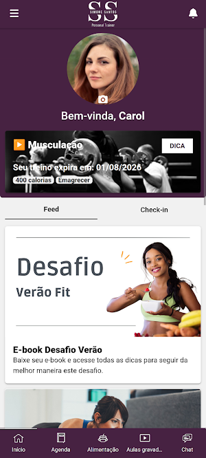 Simone Santos Personal Trainer Screenshot 1