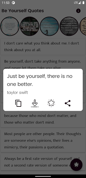 Be Yourself Quotes and Sayings Screenshot 3