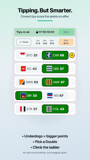 Odd Ball Tipping - AFL,NRL,NFL Screenshot 0