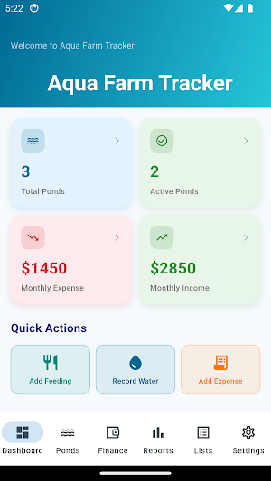 Aqua Farm Tracker Screenshot 0