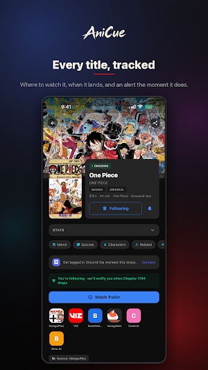 AniCue: Anime & Manga Tracker Screenshot 1