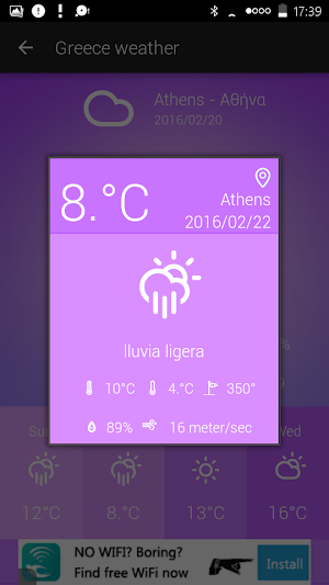 Greece Weather Screenshot 3