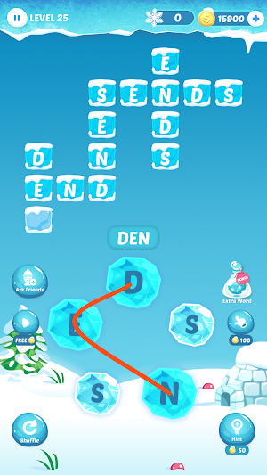 Word Frozen: Word Link Game Screenshot 0
