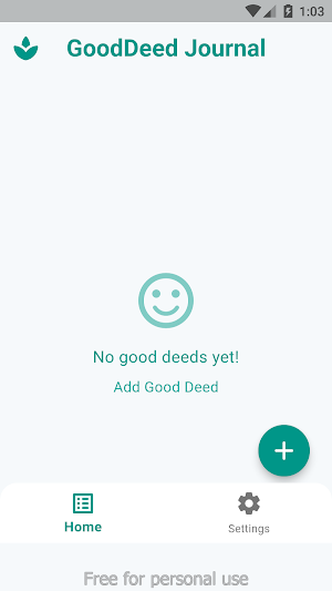 GoodDeed Journal Screenshot 0
