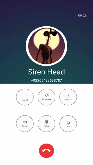 Siren fake call video head Screenshot 1