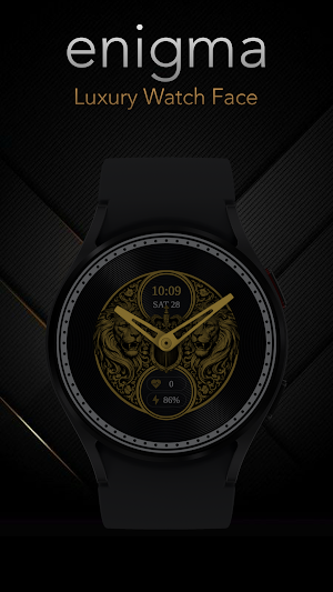 Enigma: Luxury Gold watch face Screenshot 3