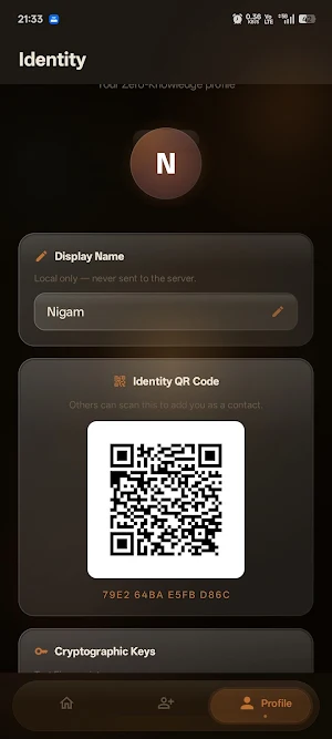 Quantum Safe Messenger Screenshot 2