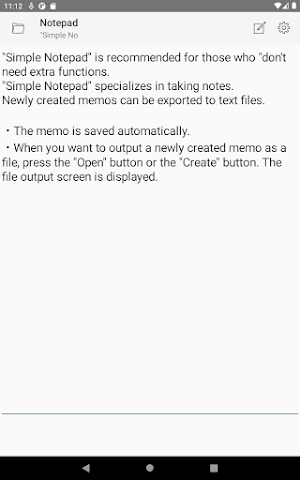 Simple Notepad Screenshot 2