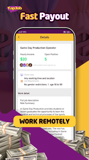 Tap Job: Online Job Earn Screenshot 1
