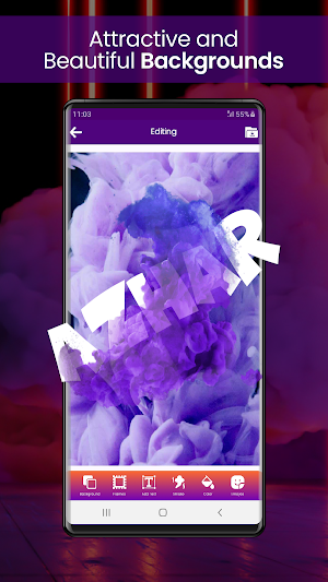 Smoke Name Art Photo Editor Screenshot 3