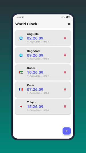 Global World Clock - Time Screenshot 1