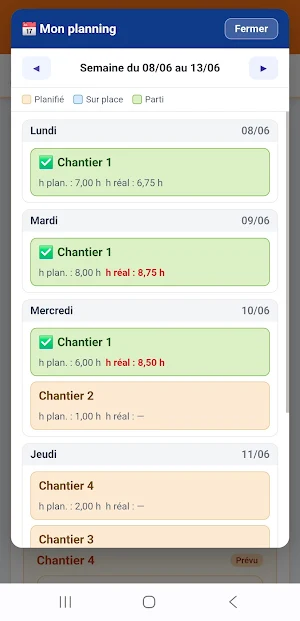 Suiv'Heures Screenshot 3