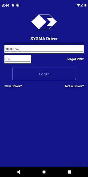 SYGMA Driver Screenshot 1