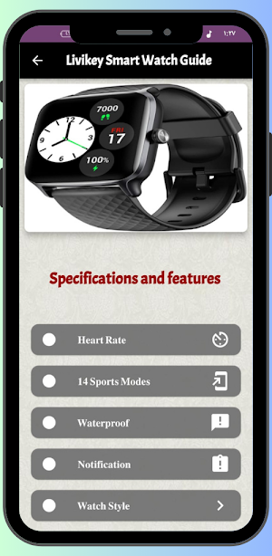 Livikey Smart Watch Guide Screenshot 1