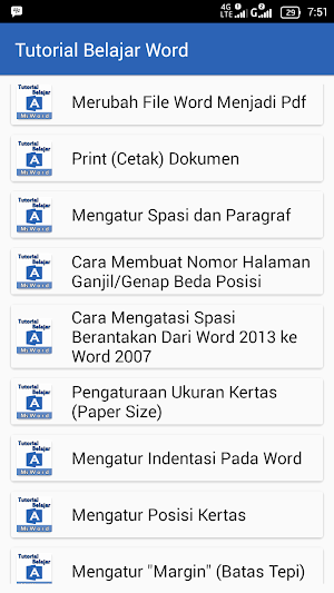 Tutorial Belajar Word Screenshot 2