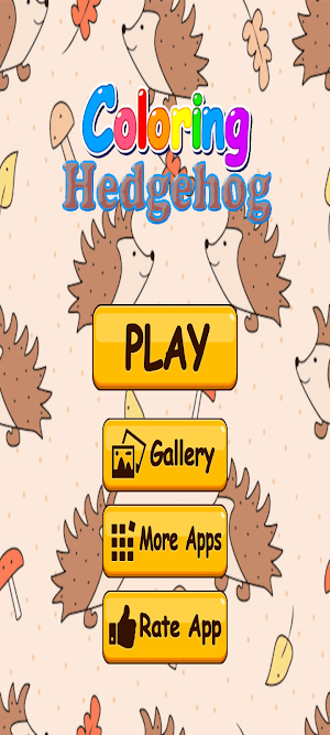 Hedgehog Coloring Screenshot 1