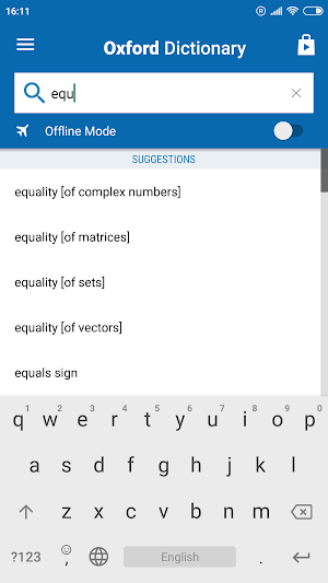 Oxford Mathematics Dictionary Screenshot 1