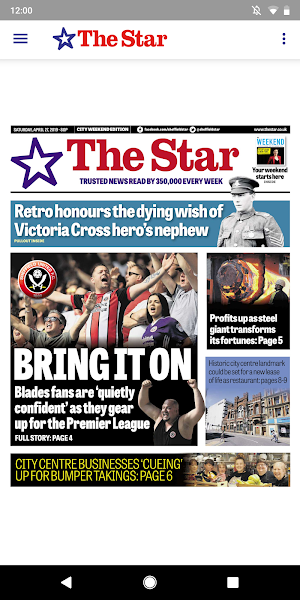 The Sheffield Star Newspaper Screenshot 0