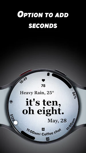 Text Weather - Watch face Screenshot 2