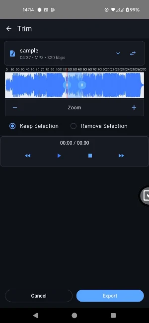 NT Audio Editor - MP3 Editor Screenshot 0