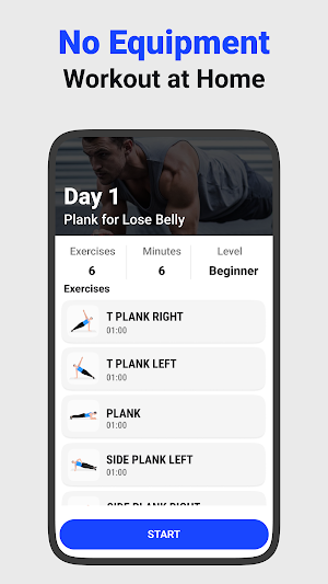 Plank Challenge - Abs Workout Screenshot 2