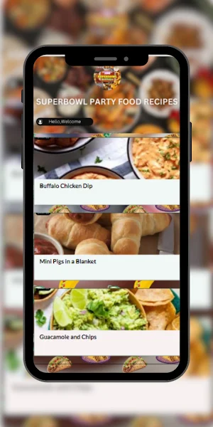 Superbowl Party Food Recipes Screenshot 0